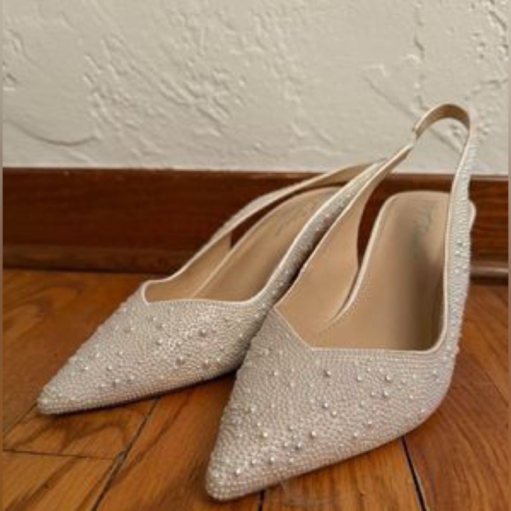 Betsey Johnson Pearl Heels